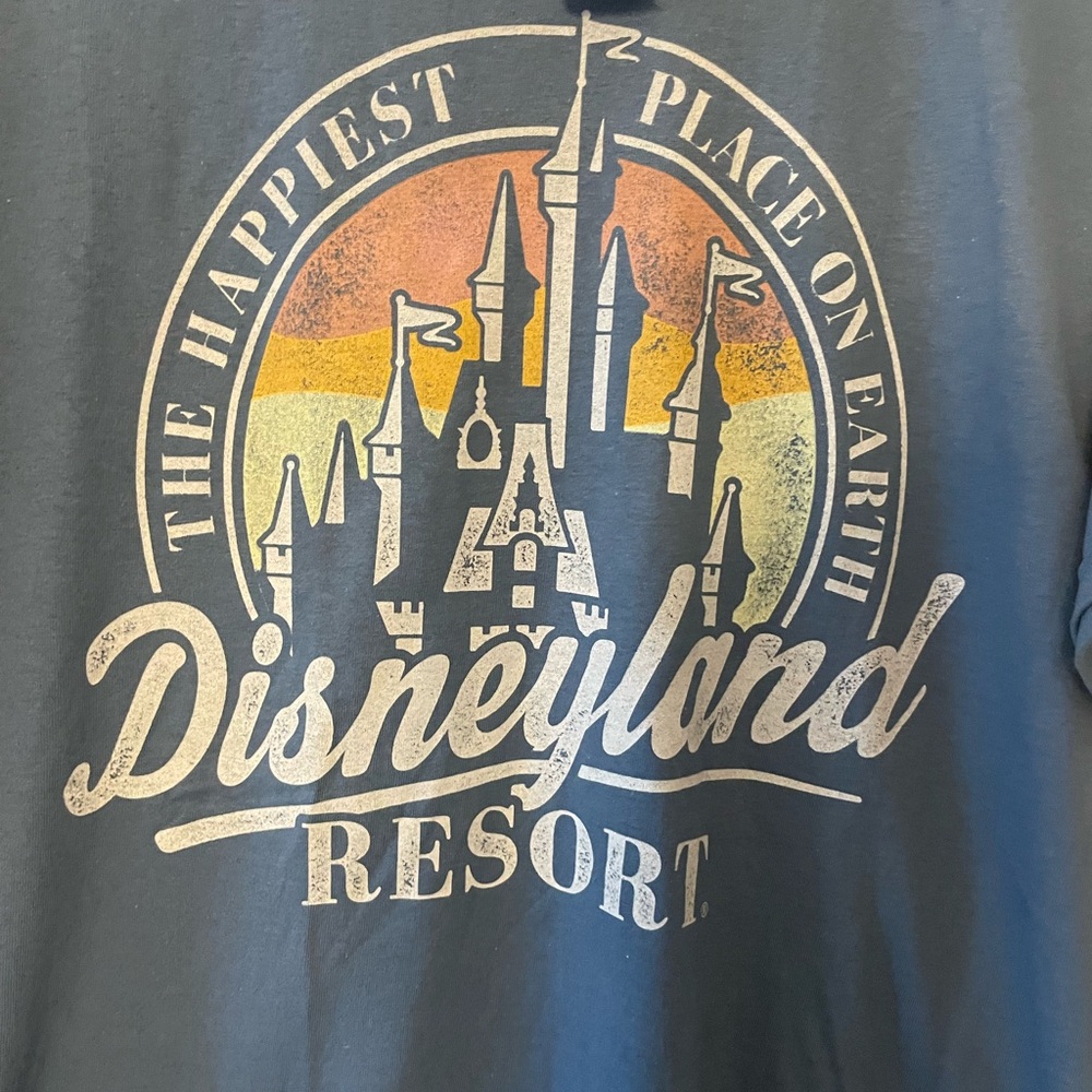 Walt Disney World Parks Most Magical Place On Earth Blue Graphic Tee NWT Large